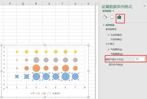 Excel绘制复杂气泡图_气泡图坐标轴设置_excel怎么设置数据标志