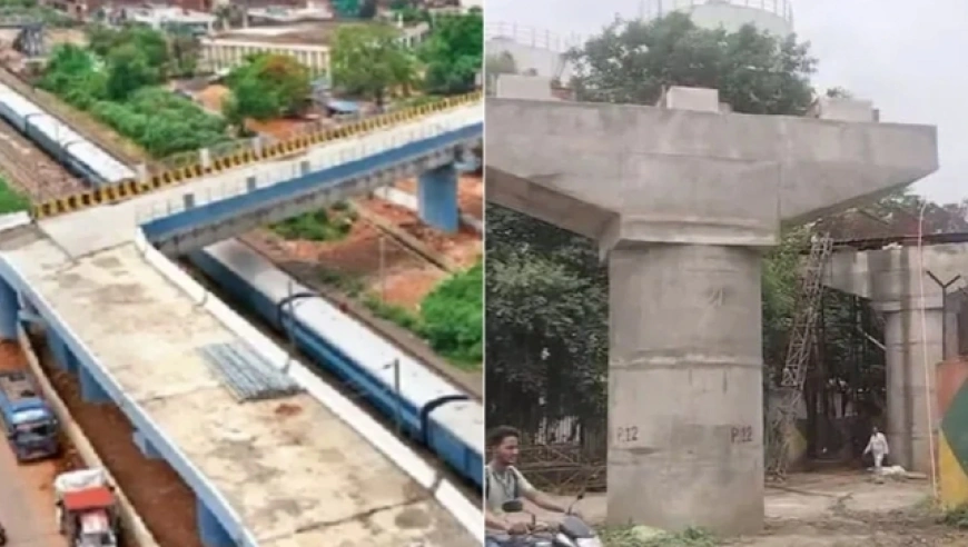 印度高架桥与铁路桥现90度直角弯，引发安全争议与设计质疑