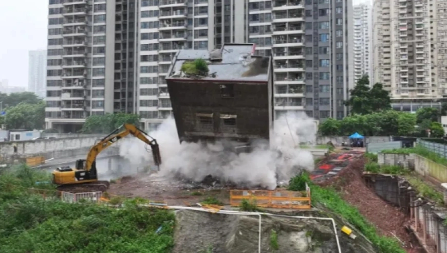 广州天河冼村旧改项目历时15年完成全部拆除