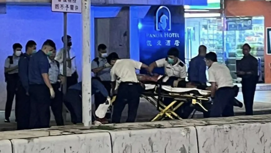 香港荃湾酒店一家四口命案：男子坠亡，房内妻儿颈部有伤