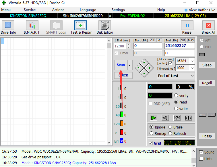 Victoria硬盘修复工具最新版