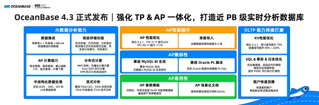  PB级实时分析数据库 _实时数据库 统计数据库_OceanBase 4.3 列式存储引擎 