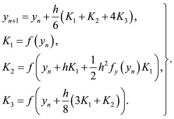 Runge-Kutta多阶导数方法_explicit method_3阶MERK方法