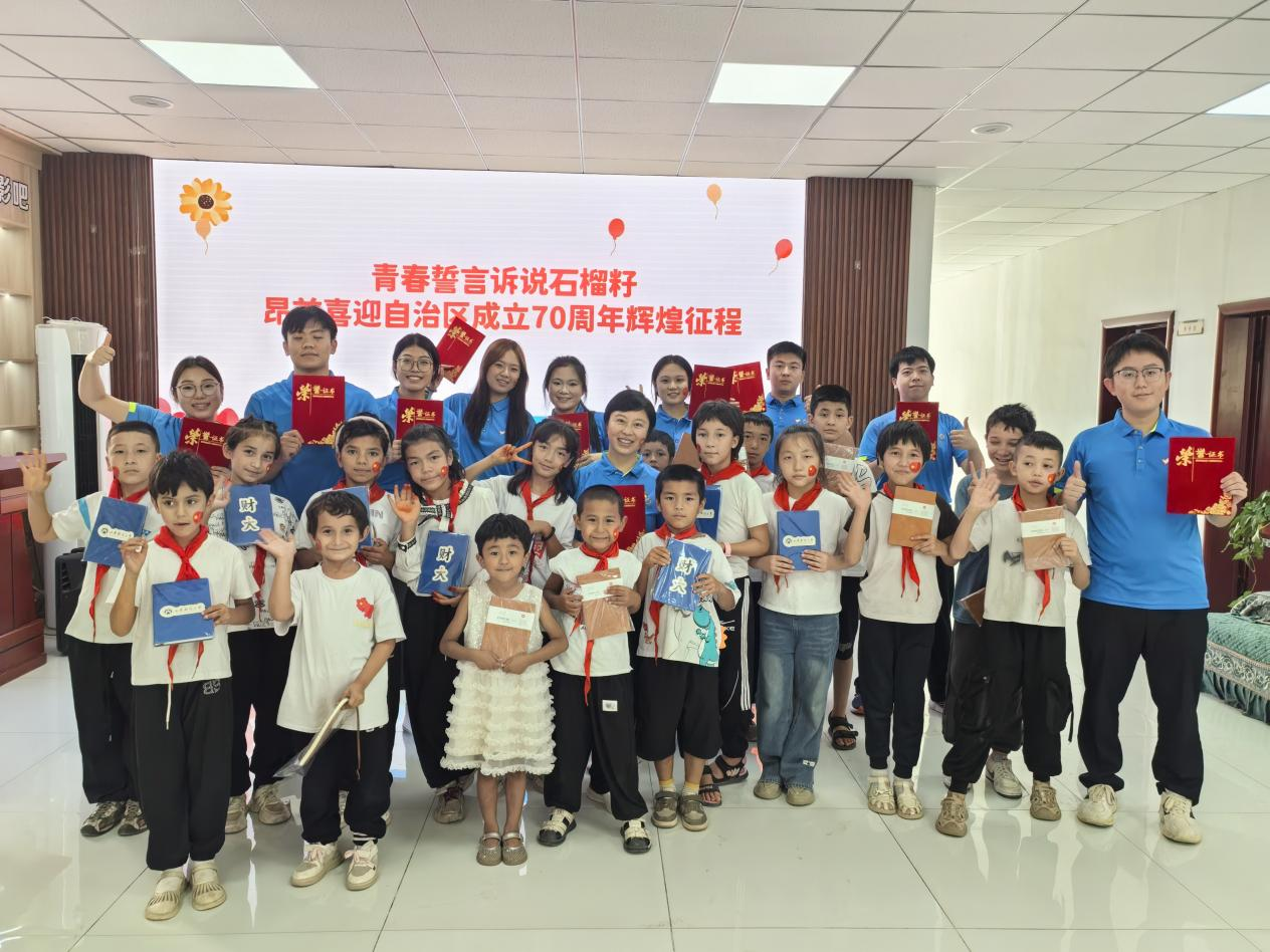 7月21日山东财经大学队员赴新疆喀什，圆满完成志愿支教活动