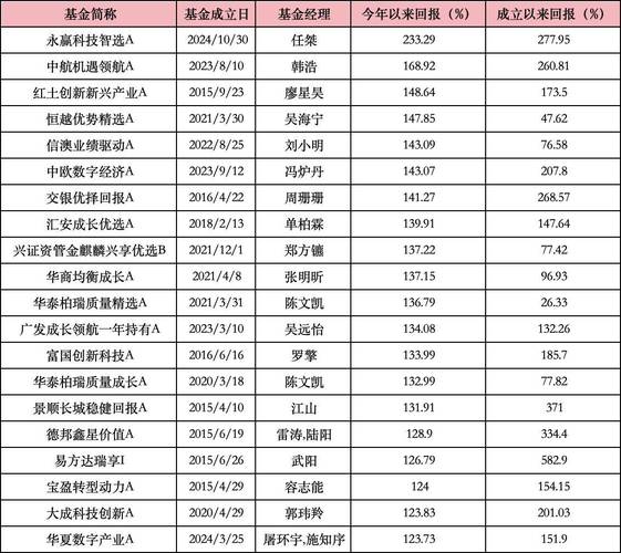 2026年股票基金排名_永赢科技智选A年度回报_A股主动权益基金业绩2025
